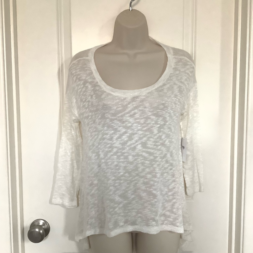 NWT Foreign Exchange Womens Pullover Sweater S Rayon Blend